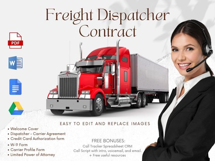Owner operator reviewing dispatch company contract before switching