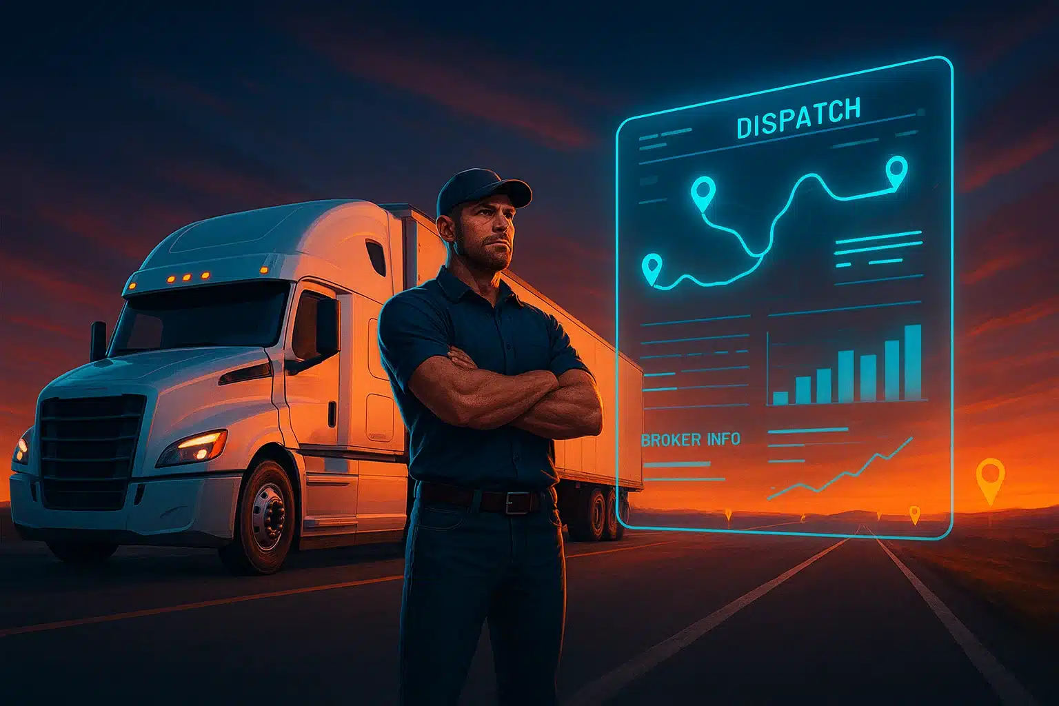 Truck dispatcher planning routes around seasonal freight demand